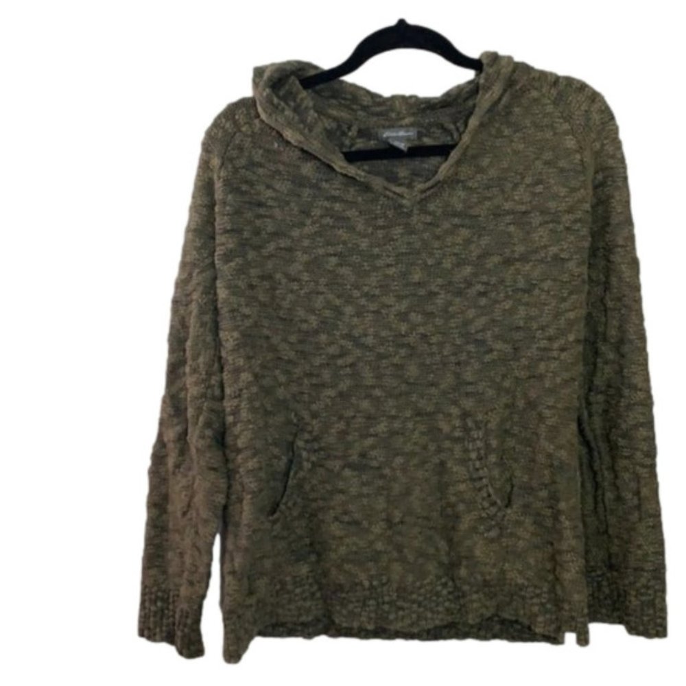 Eddie Bauer pine green hooded sweater.